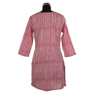 Ladies Cotton Long Kurta Long Kurti Designer Dress Cotton Summer <b>Beach</b> Hand Block Print Indian <b>Tunic</b> <b>Beach</b> Wear Women Bohemian - Product Image 6