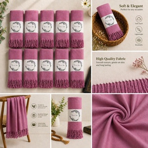 Chales de pashmina color mostaza para bodas y fiestas, bufandas grandes para mujer, chales largos de moda en color liso - Product Image 5