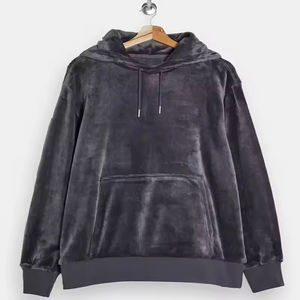 Pull à capuche uni imprimé par transfert thermique personnalisé en usine pull vierge - Product Image 3