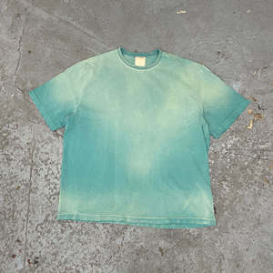Kivotech-Camiseta con degradado desgastado para hombre, ropa de manga corta informal lavada de gran tamaño, venta al por mayor - Product Image 2