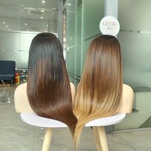 Vietnamien 100% perruque de cheveux humains 22 pouces os droit Ombre couleur pas d'enchevêtrement pas de perte teint avec prix de gros - Product Image 4