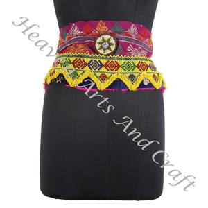 Ceinture vintage perle de danse du ventre ceinture traditionnelle afghane Kuchi Tribal BB012 vieux Banjara réel Vintage ceintures de perles faites à la main - Product Image 1