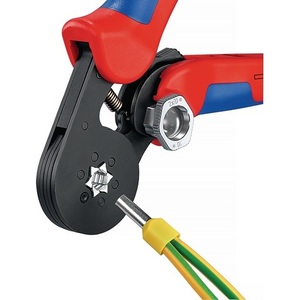 Alicates de crimpado de extremos de cable KNIPEX, 180 mm de longitud total, pulidos, 0.08-16 mm (AWG 28-6), con mangos multicomponentes para pesca - Product Image 4