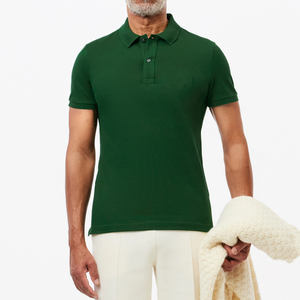 Polo de verano de alta calidad para hombre, informal, de negocios, de color sólido, bordado, manga corta, tejido de punto, estampado de solapa, Golf 3D - Product Image 1
