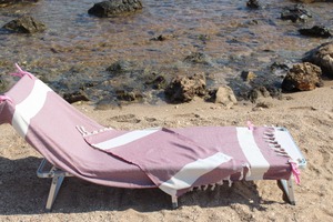 ผ้าขนหนูชายหาดสไตล์ตุรกีลายเพชรสำหรับผู้หญิงผู้ชายใช้ในชายหาดบ้านซาวน่าสีสันสดใสไซส์ใหญ่แห้งเร็ว - Product Image 4