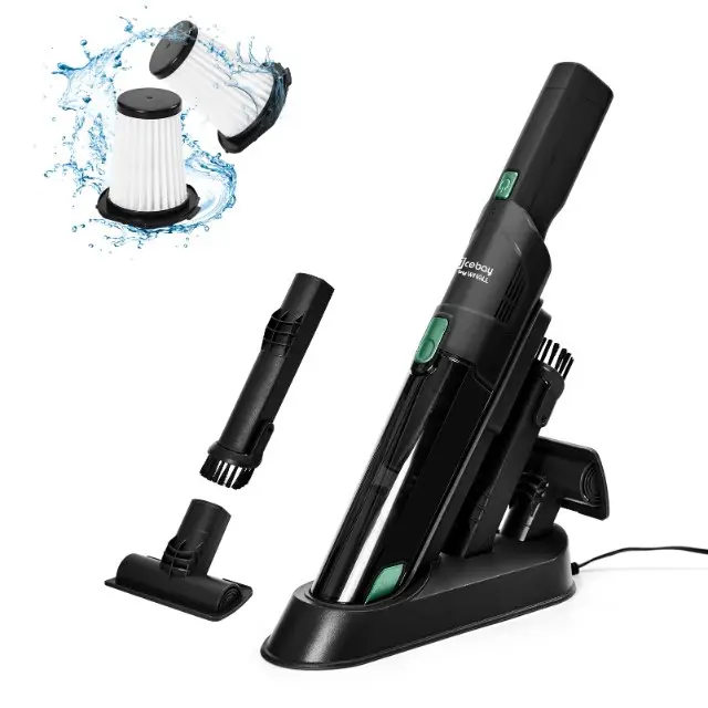Mini Car Vacuum Cleaner Cordless with 15kpa Suction, Portable and Small Handheld Vacuum with Charging Dock, Rechargeable Hand V
