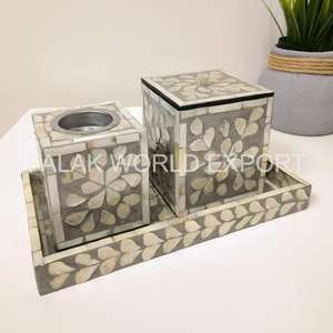 Quemador de incienso con incrustaciones de hueso de madreperla personalizado, juego de puerta trasera para decoración y regalo, incrustaciones de madreperla ecológicas Bakhoor de FWE - Product Image 4