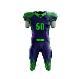 Uniforme de Fútbol Americano Personalizado al por Mayor a Precio de Fábrica, 100% Poliéster, Secado Rápido, Talla Personalizada - Product Image 2