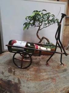 Modern Iron Bottle Stand Designed To Complement Contemporary <b>Kitchen</b> Interiors And Organized Bottle <b>Storage</b> - Product Image 3