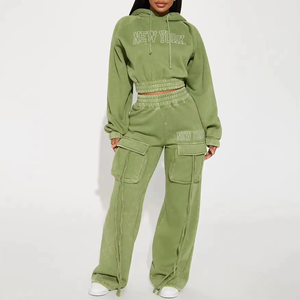 Conjunto Deportivo para Mujer, Sudadera con Capucha y Pantalones Deportivos, Conjunto Deportivo Holgado a la Moda para Invierno - Product Image 6