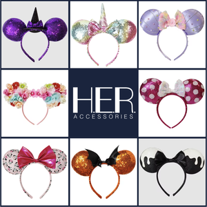 Diadema Technicolor de diseño personalizado, fabricada a medida, con orejas de ratón, accesorio para el cabello, directo de fábrica, con preaprobación. - Product Image 2