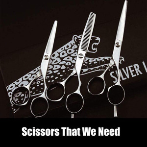 Tijeras de corte de pelo de peluquero de alta calidad, tijeras de acero inoxidable con reposapiés ajustable y tornillo - Product Image 5