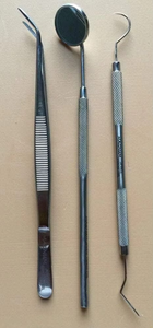 Instruments d'examen dentaire réutilisables de haute qualité - Outils chirurgicaux manuels en acier - Product Image 4