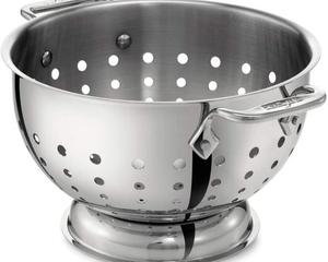 สีดำเคลือบ304เกรดสแตนเลสกระชอนทนทานสไตล์โมเดิร์นกระชอนหรูหราสำหรับบ้านห้องครัวการใช้งานในราคาขายส่ง - Product Image 4