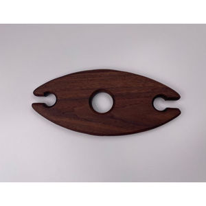 Présentoir élégant personnalisé pour verres en bois de bambou Présentoir de vaisselle de cuisine élégant pour mariages et fêtes - Product Image 4