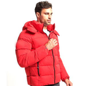 Veste d'hiver décontractée pour homme, de haute qualité, confortable, coupe-vent et respirante, doublure en bambou, col mandarin, tissu en toile - Product Image 1