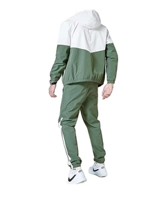Street Wear Ensemble coupe-vent Sweats à capuche et pantalons de survêtement Col à capuche Ensemble de jogging Pull Coupe-vent Survêtement en nylon pour hommes - Product Image 3