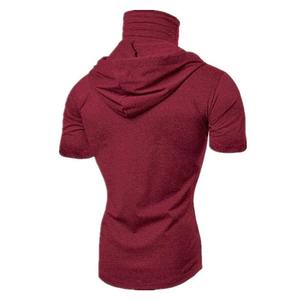 New Gym Thin Hoodie <b>Short</b> <b>Sleeve</b> <b>Hoodies</b> With Mask Sweatshirt Large Mask Hoodie Sweatshirt Hooded Tops Cycling - Product Image 4