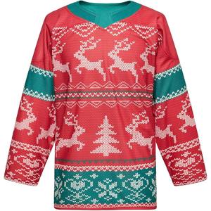 Camisetas personalizadas de hockey sobre hielo, venta al por mayor, OEM UNIFORMES DE EQUIPO, costuras reforzadas de poliéster duradero, impresión por sublimación de secado rápido Pro Fit - Product Image 1