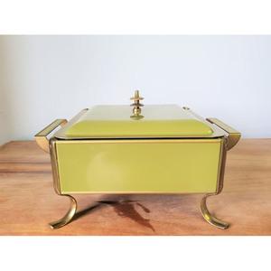 Gaufrier rond en acier inoxydable, outil de qualité supérieure en métal, avec poignées en or pour la décoration, réchauffeur de nourriture, pouces - Product Image 4