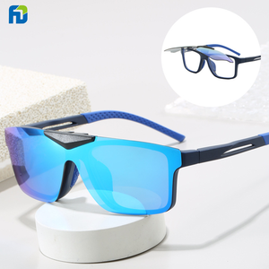 Lunettes <span class=keywords><strong>de</strong></span> soleil polarisées tendance à monture rabattable |   8565 TR90 Lunettes <span class=keywords><strong>de</strong></span> vue unisexes pour adultes UV400 anti-reflets pour les utilisateurs <span class=keywords><strong>de</strong></span> lunettes <span class=keywords><strong>de</strong></span> myopie - Product Image 1