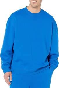 Nouveau luxe français éponge sweat poids lourd goutte épaule surdimensionné PULLOVER Logo personnalisé solide à la mode solide PULLOVER - Product Image 5