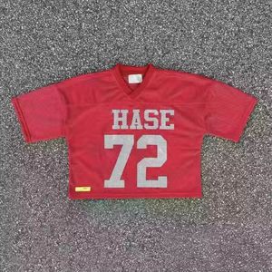 Maillot de football américain en maille de qualité supérieure entièrement tendance prix de gros Streetwear coupe surdimensionnée conception vierge sublimation - Product Image 2