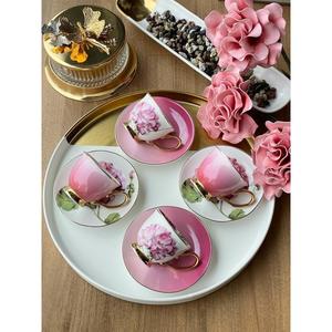 Mikasa Moor turco tazza di caffè Vita rosa Set di 4 - Product Image 1