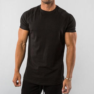 Camiseta de fitness personalizada de alta calidad para hombre, fábrica OEM ODM, venta al por mayor, ropa de compresión, entrenamiento, deportes, camisetas de gimnasio para hombre - Product Image 1