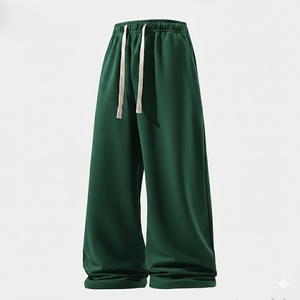 Pantalon de survêtement large pour homme avec cordon de serrage, taille élastique, coupe ample, respirant, décontracté, pour le sport - Product Image 6
