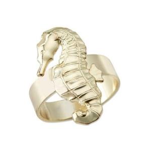 Rond de serviette élégant antique décoratif fantaisie en corne de renne plaqué or moderne Anneaux de serviette de créateur avec logo personnalisé - Product Image 4