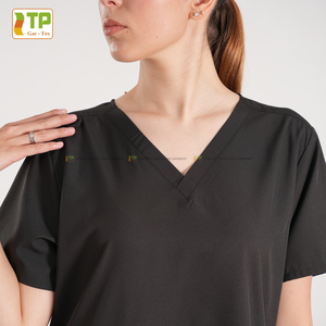 Scrubs d'allaitement pour femmes Vente en gros Poly Spandex Jogger Design Uniformes hospitaliers Fabriqués à partir du Vietnam - Product Image 5
