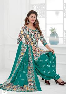 Ensemble de costume Patiyala en coton à la mode pour femmes avec dupatta assorti pour les tenues festives par Export - Product Image 5