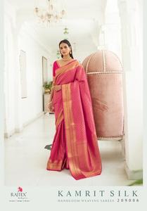 Indiase Traditionele Bruiloft Dragen Zachte Handgeweven Weven Mooie <span class=keywords><strong>Kanchivaram</strong></span> Zijde <span class=keywords><strong>Saree</strong></span> Voor Vrouwen Mode Leverancier Uit India - Product Image 6