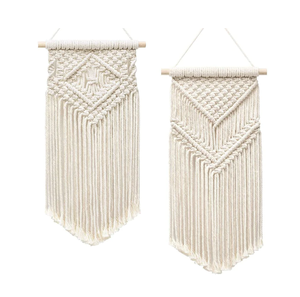 Customized Design Macrame <b>Feather</b> Dream Catcher Hand Made Cotton Woven Boho Moon Wall Hanging Buy at Lowest Price - Product Image 4