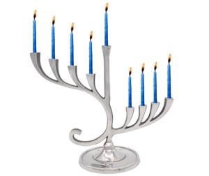 Bougeoir de mariage en métal Décoration de dîner Menorah en aluminium avec branches multicolores Bougeoir pour décoration de Noël - Product Image 4