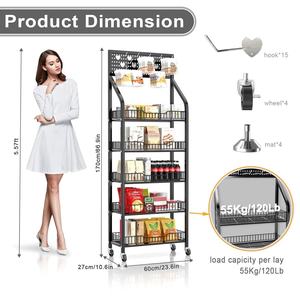 Estante organizador personalizado para paquetes de aperitivos, fácil montaje para tienda departamental, soporte de exhibición para comida, aperitivos, patatas fritas, galletas - Product Image 3