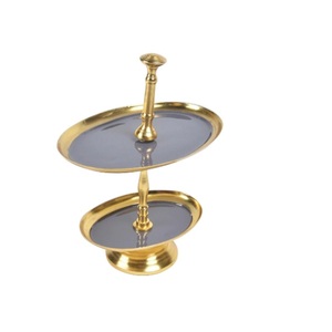 Hammered Design Wedding Parties <b>Cake</b> <b>Server</b> Stand In Grey Finishing With Rounded Shape Hotel Tableware Decoration Accessories - Product Image 6