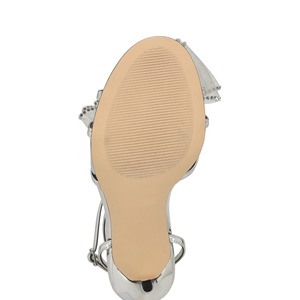 2025 été mode sandales chaussure nœud papillon boucle sangle talon aiguille sandale Net mode luxe papillon dames chaussures femmes talons - Product Image 5