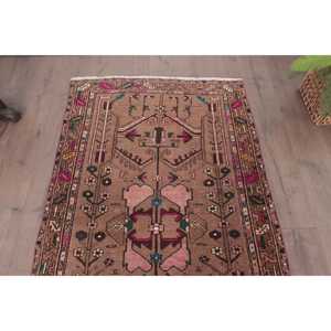 พรมตุรกี 3.4x10.3 ฟุต (105x313 ซม.) สีน้ำตาลลายพรางแบบวินเทจ - Product Image 4