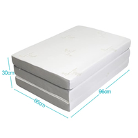 Meilleures ventes Matelas pliant en mousse à mémoire de forme souple et épais 3 Matelas d'invité en mousse à mémoire de forme en bambou Lit de plancher