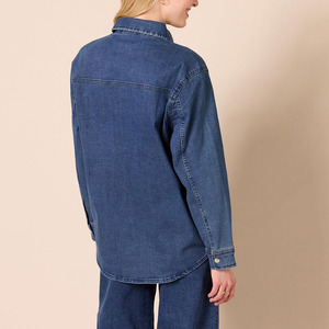 Nueva chaqueta de fiesta para mujer, diseño de mezclilla, ropa regular, elegante, clásico, informal, de moda, versátil, desgastado, con botones - Product Image 2