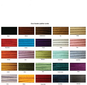 Pulseras y componentes de collar de cuentas hechas a mano DIY de alta calidad, patrón de cordón de gamuza de 5mm, encaje de cuero de vaca para la fabricación de joyas - Product Image 2