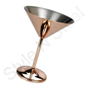 Copa de vino de acero inoxidable, copa de champán de lujo para bar - Product Image 3