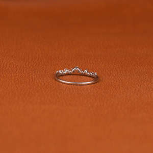 Shining 18KT <b>Solid</b> Gold Plated Round Cut Diamond Band Fashionable Custom Style Designed Jewelry Perfect Wedding Gift - Product Image 3