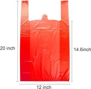 Venta caliente personalizable Color HDPE LDPE bolsas de plástico para camisetas bolsas de fuelle transparente para camisetas de embalaje - Product Image 3
