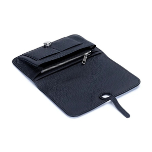 Moda señoras cremallera larga teléfono celular embrague monedero Casual carteras mujer cuero tarjeta cartera para mujer - Product Image 3