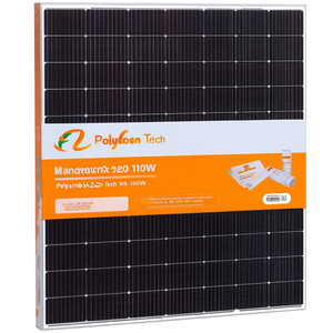 Panel Solar Monocristalino PERC PolyCrown Solar Tech NS-100W 100W 18V TUV para Fabricación en EE. UU. - Product Image 2