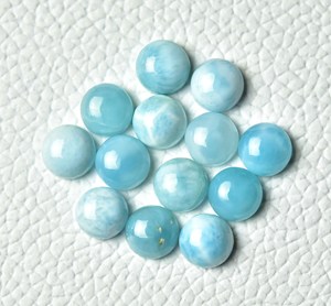 Larimar พลอยเจียระไนทรงกลมขนาดผสมพลอยกะรัตโกเมนโรโดไลต์แท้100% เป็นจำนวนมาก - Product Image 1