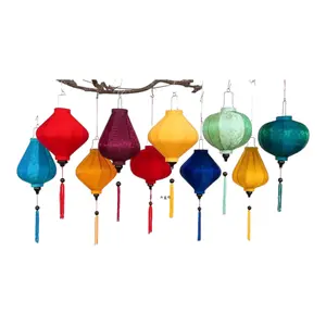 Grade AA ha selezionato varie forme Decorative Hoi An lanterna di seta haning nel Festival di metà autunno